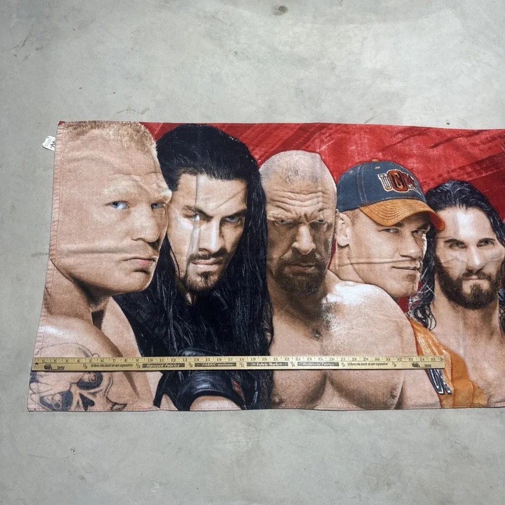 2016 Official Licensed WWE Beach Bath Towel Shield AJ Styles Dean Ambrose
